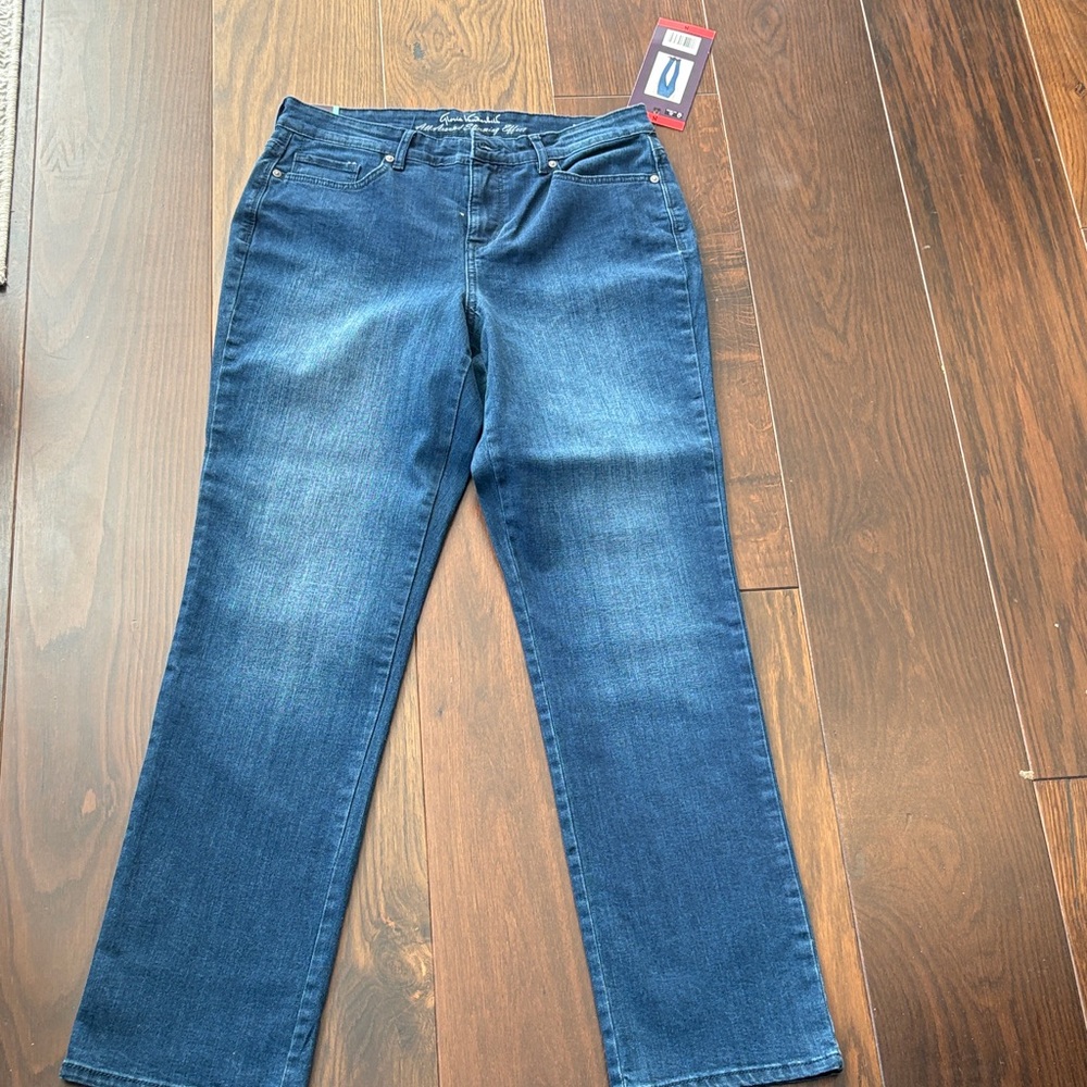 Gloria Vanderbilt Dark Blue Straight Leg Jeans